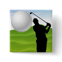 Golf Ball Coming at You Button