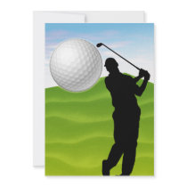 Golf Ball Coming at You Invite