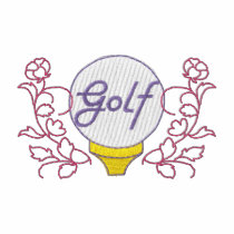 Golf Ball Crest embroidered shirts by ZazzleEmbroidery Golf Ball Crest embroidered shirts