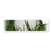 Golf Ball Design Bumper Sticker