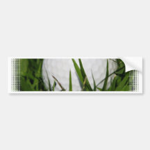 Golf Ball Design Bumper Sticker
