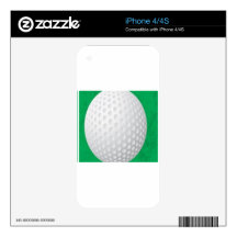 Golf Ball design Decal For iPhone 4S
