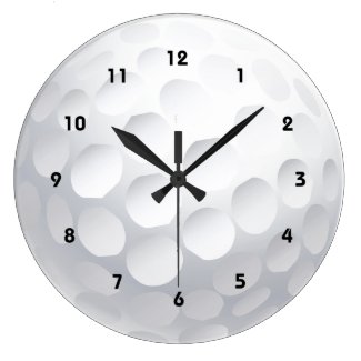 Golf Ball Design Wall Clock