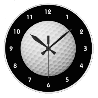 Golf Ball Design Wall Clock