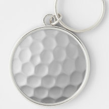 Golf Ball Dimples Texture Pattern Key Chain