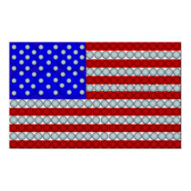 Golf Ball Flag posters