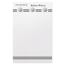"Golf Ball in Triplicate" stationery