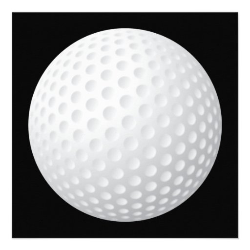 Golf Ball Invitation