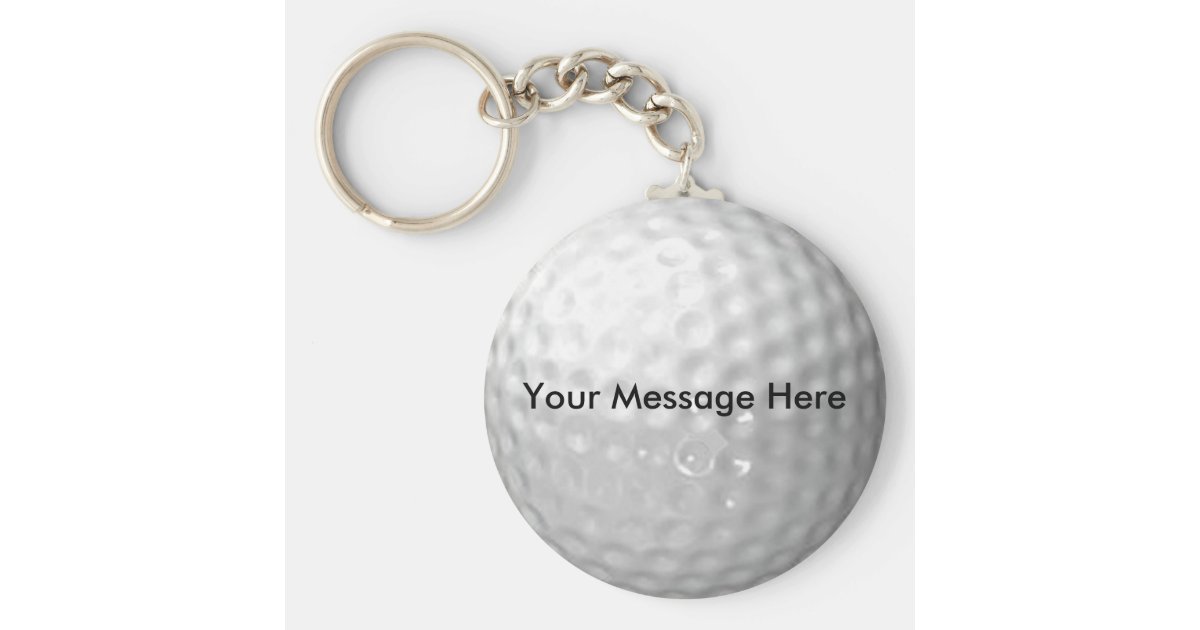 Golf Ball Key Chain Zazzle