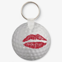 Golf ball - kiss keychains