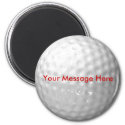 Golf Ball Magnet - add your message magnet
