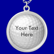 Golf Ball Message Pendant & Chain necklaces