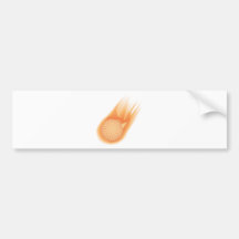 golf ball on fire bumper sticker