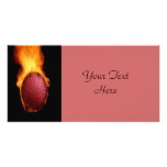 Golf Ball On Fire Photo Card