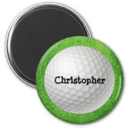 Golf Ball on Green Magnet