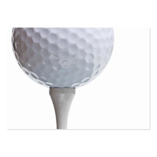Golf Ball on Tee- Customized Business Card Templates (front side)