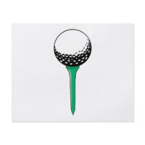 golf ball on tee full color flyer