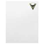 golf ball on tee graphic letterhead template