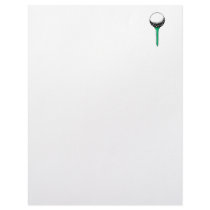 golf ball on tee custom letterhead