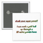 golf ball pinback button