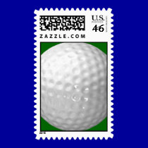 Golf Ball Postage Stamps stamps