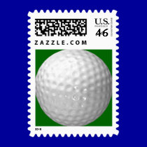 Golf Ball Postage Stamps stamps