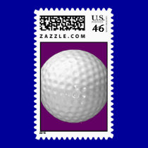 Golf Ball Postage Stamps