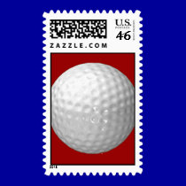 Golf Ball Postage Stamps