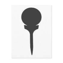 Golf ball postcards