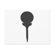 Golf ball postcards
