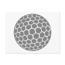 Golf ball postcards