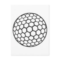 Golf ball postcards