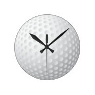 Golf Ball Round Wall Clocks
