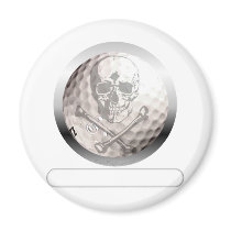 Golf Ball Skull and Crossbones Magnets