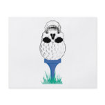 golf ball skull on tee graphic custom flyer
