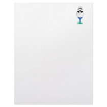 golf ball skull on tee graphic letterhead template