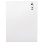 golf ball skull on tee graphic letterhead template