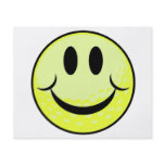 golf ball smile face flyer design