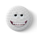 Golf Ball Smiley Face 2 button