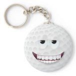 Golf Ball Smiley Face 2 keychains