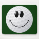 Golf Ball Smiley Face mousepad