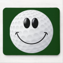 Golf Ball Smiley Face mousepads