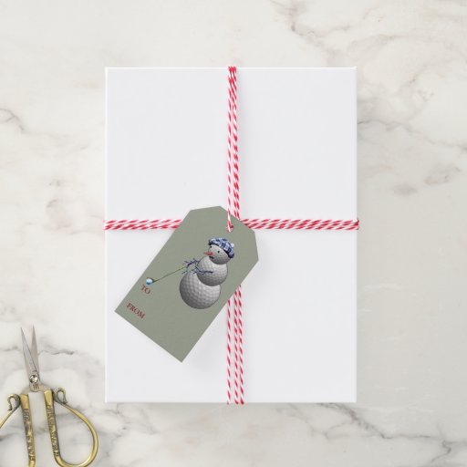 golf ball snowman christmas gift tags zazzle golf ball snowman christmas gift tags zazzle