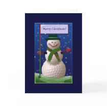 Golf Ball Snowman for the Golf Nut cards by aslentz Golf Ball Snowman for the Golf Nut cards