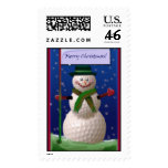 Golf Ball Snowman Stamp