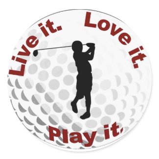 golf ball sticker