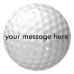 golf ball stickers - add your message