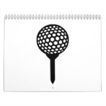 Golf Ball tee Wall Calendar