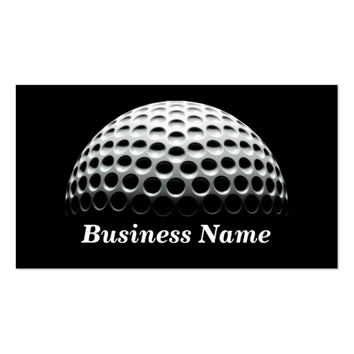 Golf Ball (Under Spotlight) Business Card Templates