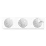 golf ball vector graphic bumper sticker